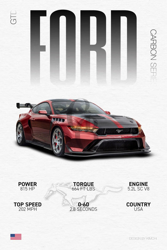 Ford Mustang GTD | Grid Gallery Poster