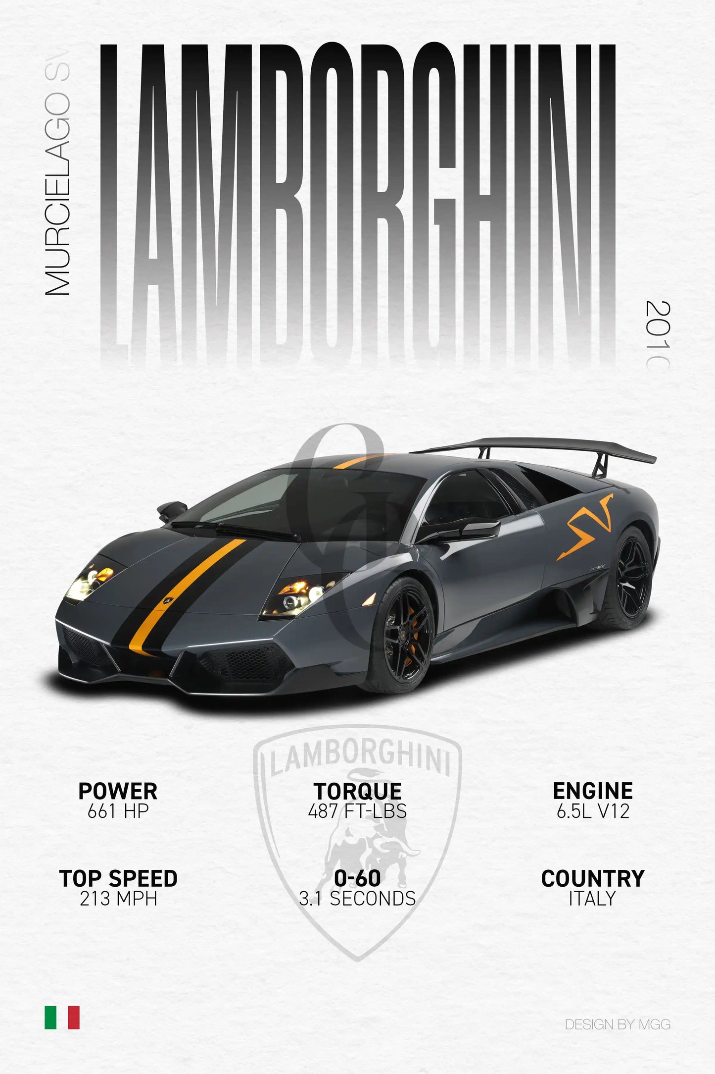 Lamborghini Murcielago SV | Grid Gallery Poster