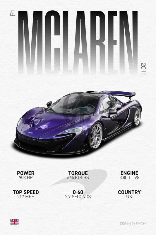 McLaren P1 | Grid Gallery Poster