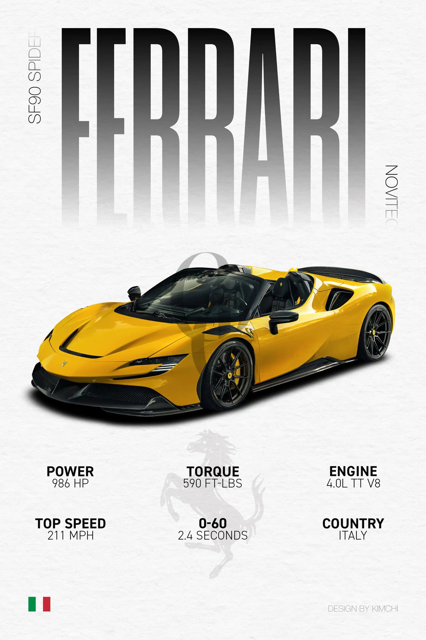 Novitec Ferrari SF90 Spider | Grid Gallery Poster