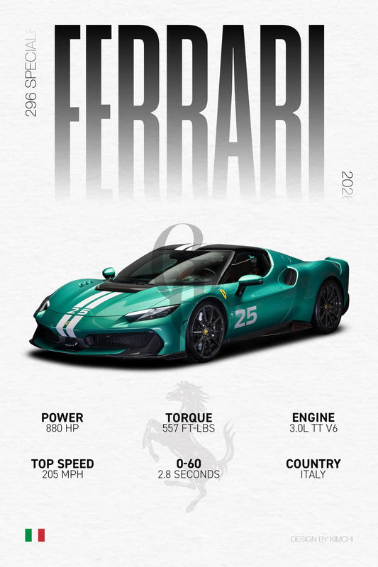 Ferrari 296 Speciale | Grid Gallery Poster
