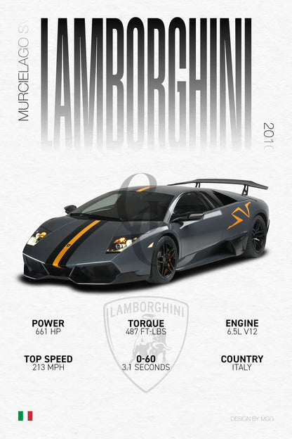 Lamborghini Murcielago SV | Grid Gallery Poster