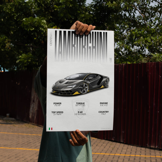 Lamborghini Centenario | Grid Gallery Poster
