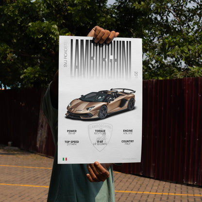 Lamborghini Aventador SVJ Roadster | Grid Gallery Poster