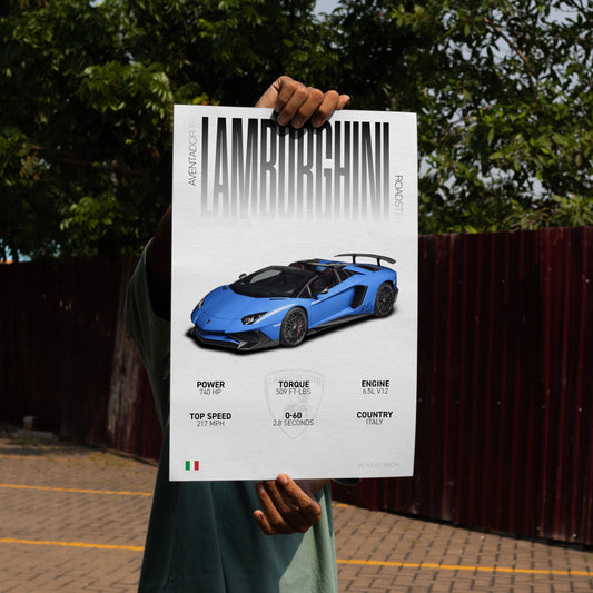 Lamborghini Aventador SV | Grid Gallery Poster